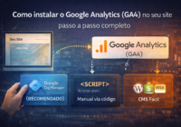 Como instalar o Google Analytics (GA4) no seu site Como instalar o Google Analytics (GA4) no seu site